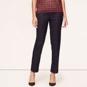 Ann Taylor plaid Ankle Pants size 6